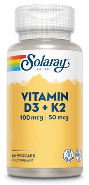 Solaray Vitamina D3 + K2