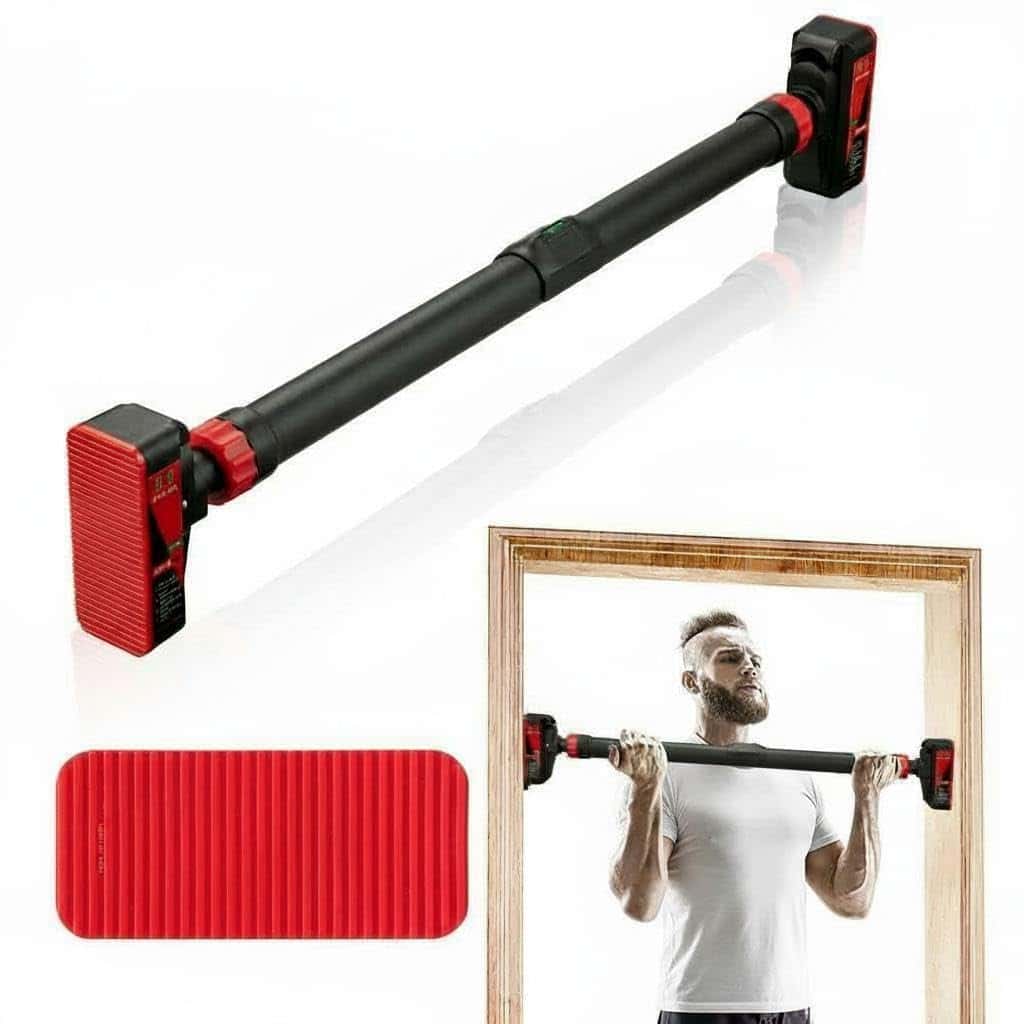 Garvee Pull Up Bar for Doorway - Adjustable No Screws Chin Up Bar for Home Gym, 440 LBS
