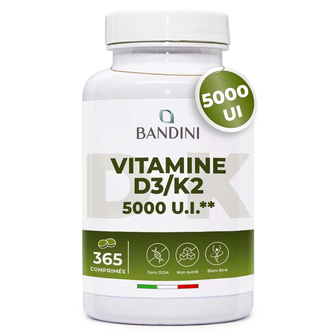 Bandini® Vitamine D3 K2 365 Comprimés