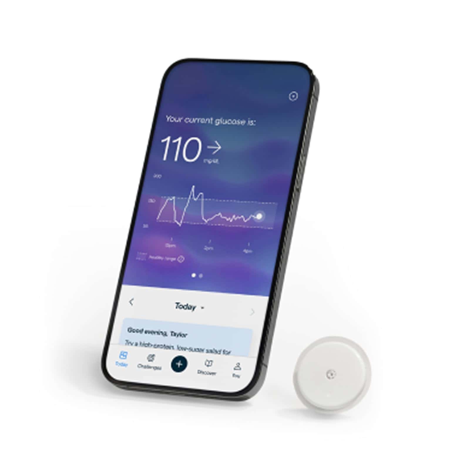Lingo Continuous Glucose Monitor (CGM). Made by Abbott.