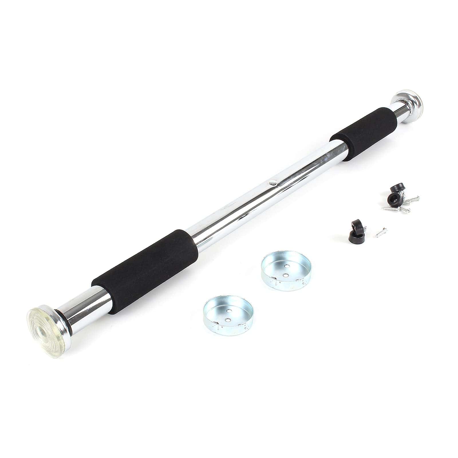 WilTec Barre Gymnastique de Traction - Ø 30 mm - en Acier chromé - Charge Max. 100 kg