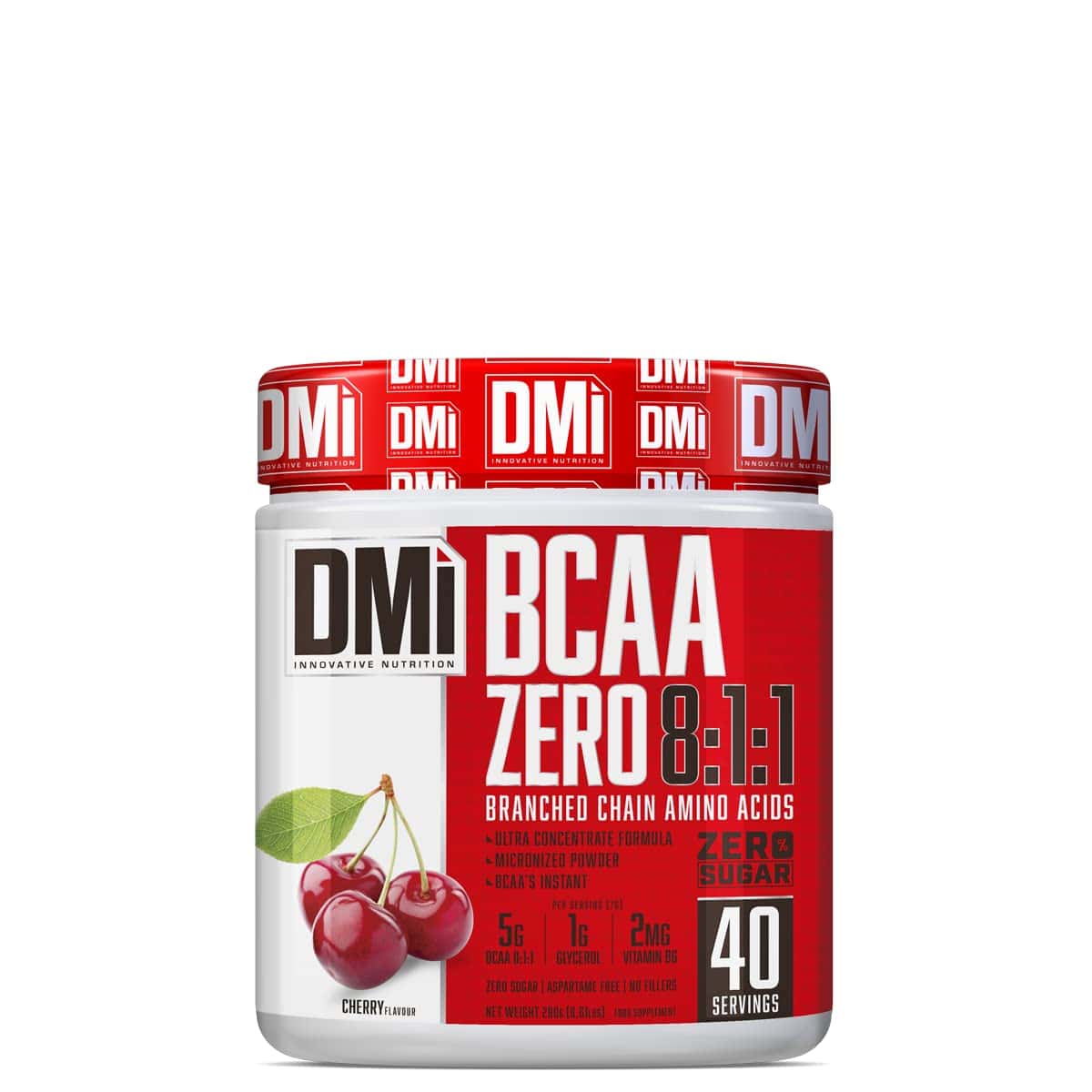 DMI Innovative Nutrition BCAA ZERO 8:1:1 - Polvo Sabor Cereza 280g