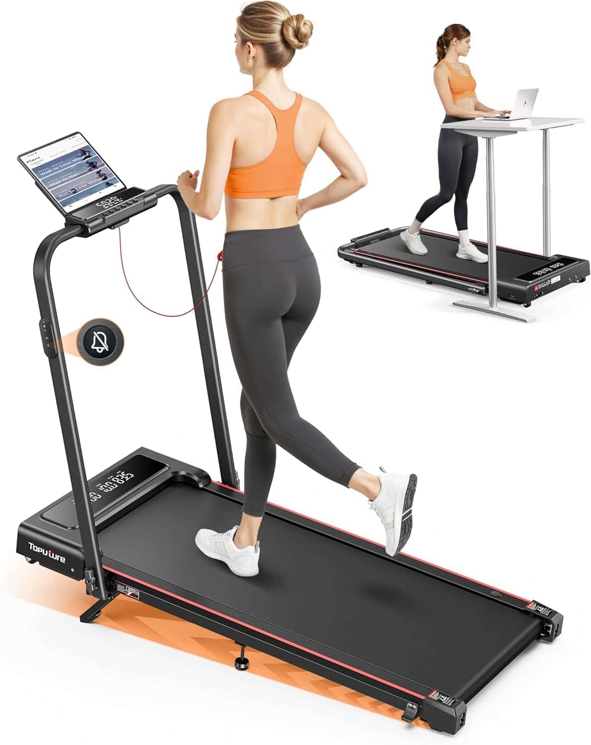 TOPUTURE 4 en 1 Cinta de Correr Plegable