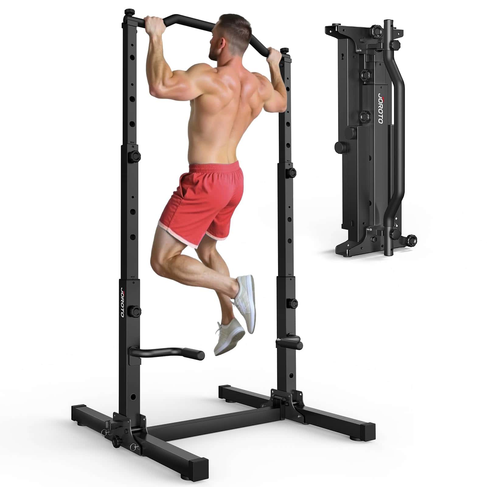 JOROTO Pliable Power Tower Barre de Traction & Dip Station