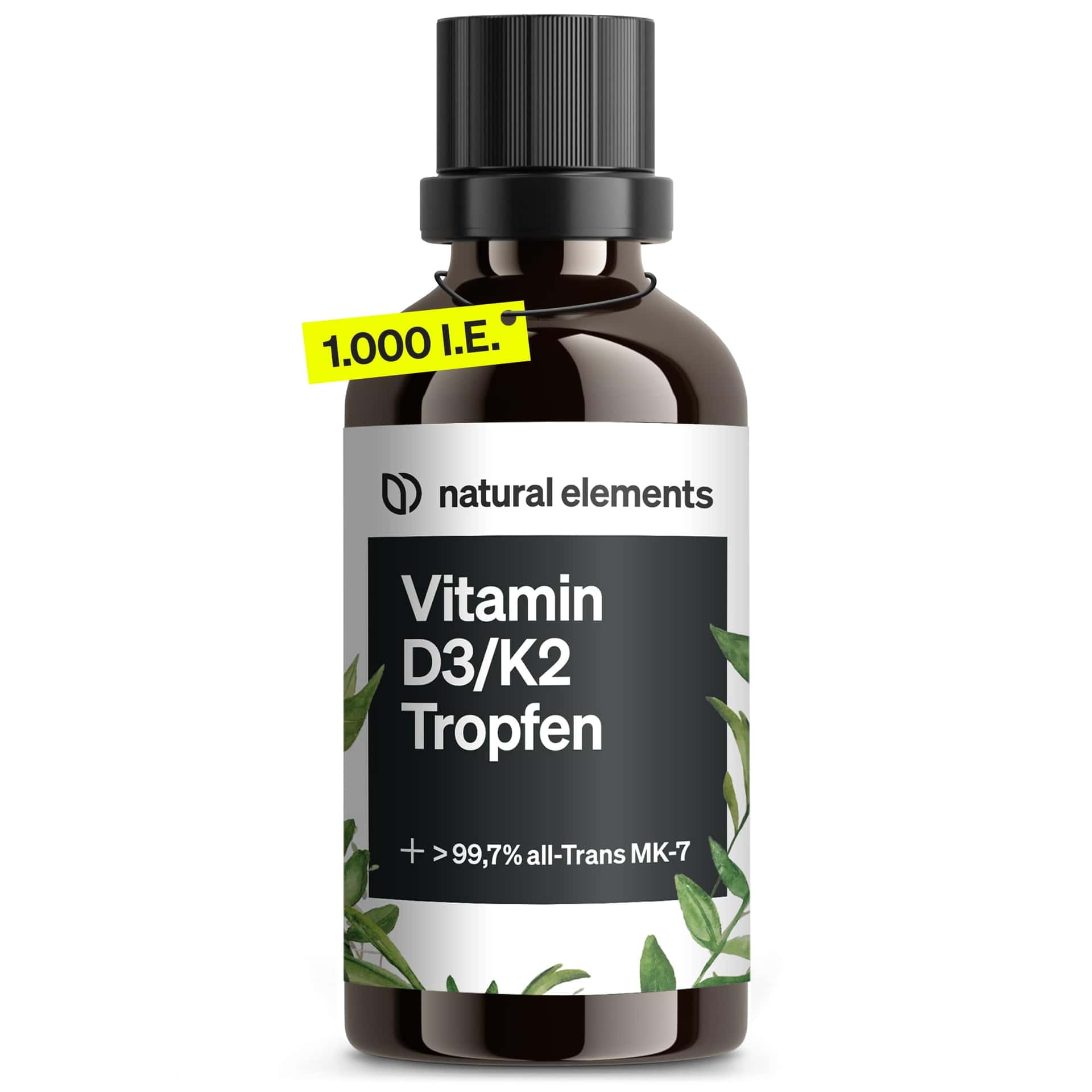 natural elements Vitamin D3 + K2 Tropfen 50ml