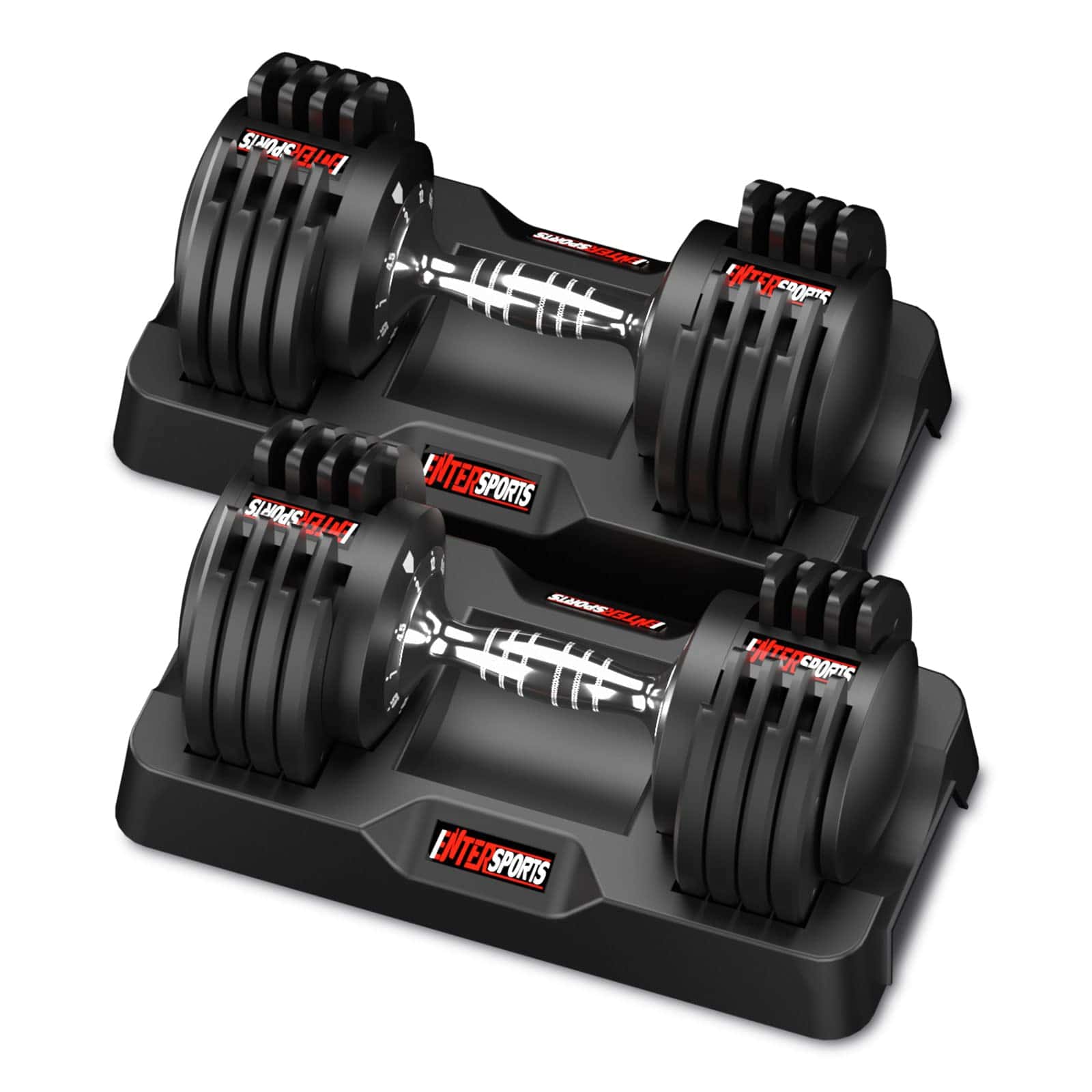 EnterSports 12kgx2 Verstellbare Hanteln Einstellbare