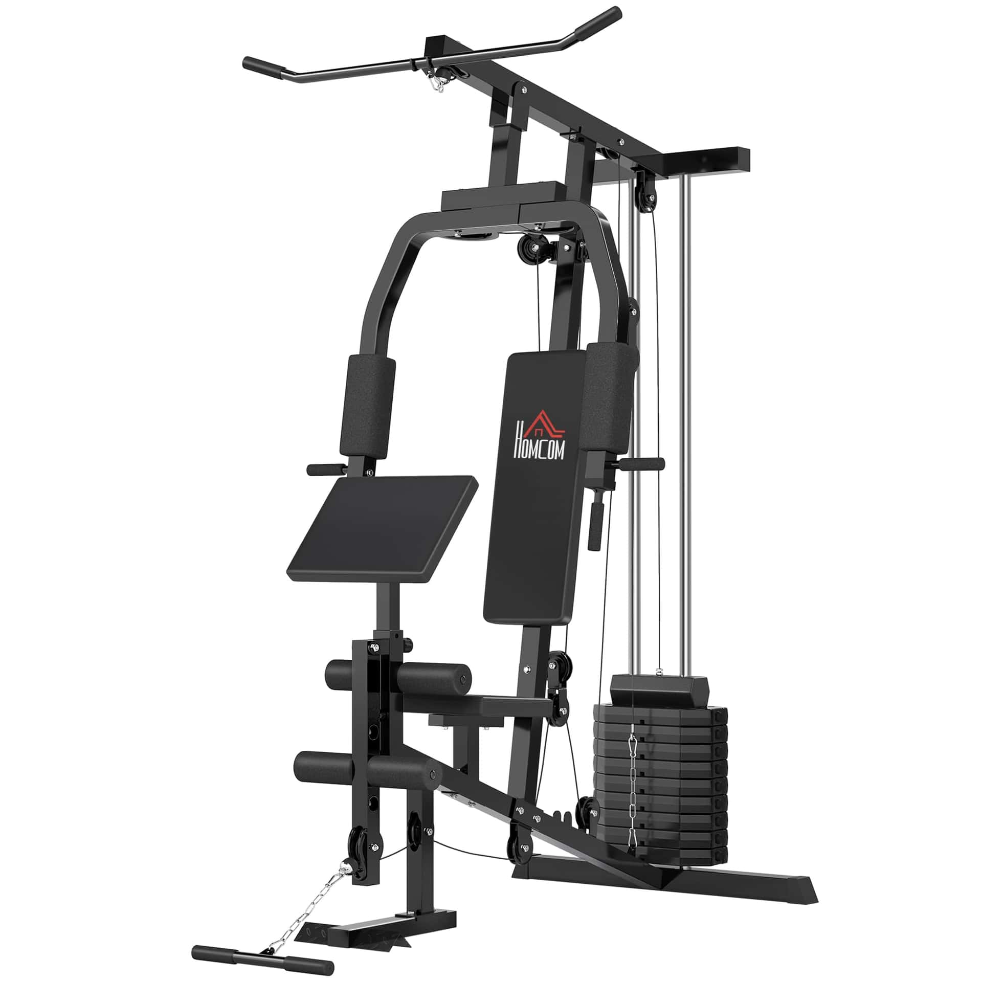 HOMCOM Kraftstation für Zuhause Fitnessstation mit
