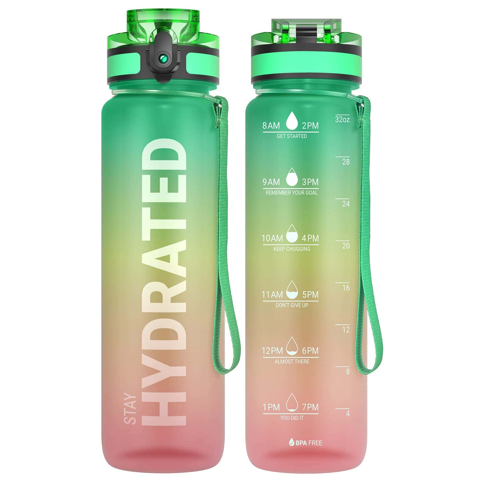Sahara Sailor Trinkflasche, Sport Trinkflasche, [BPA-frei Tritan] 1L