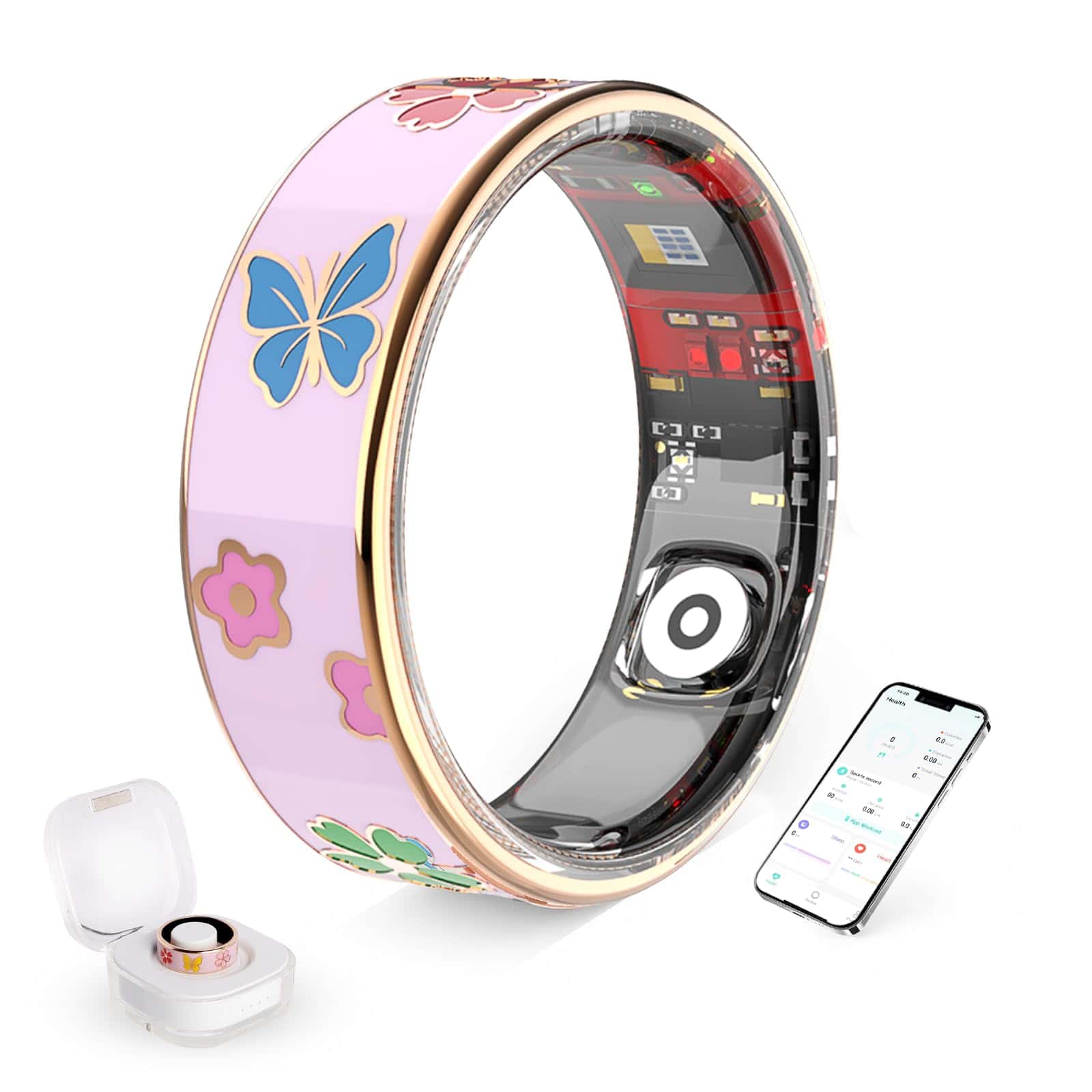 Elegante anillo inteligente para mujer