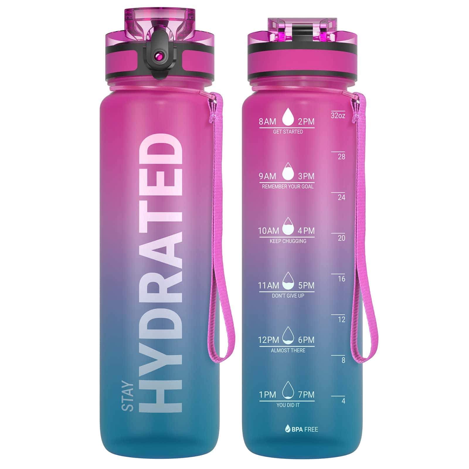 Sahara Sailor Trinkflasche, Sport Trinkflasche, [BPA-frei Tritan] 1L