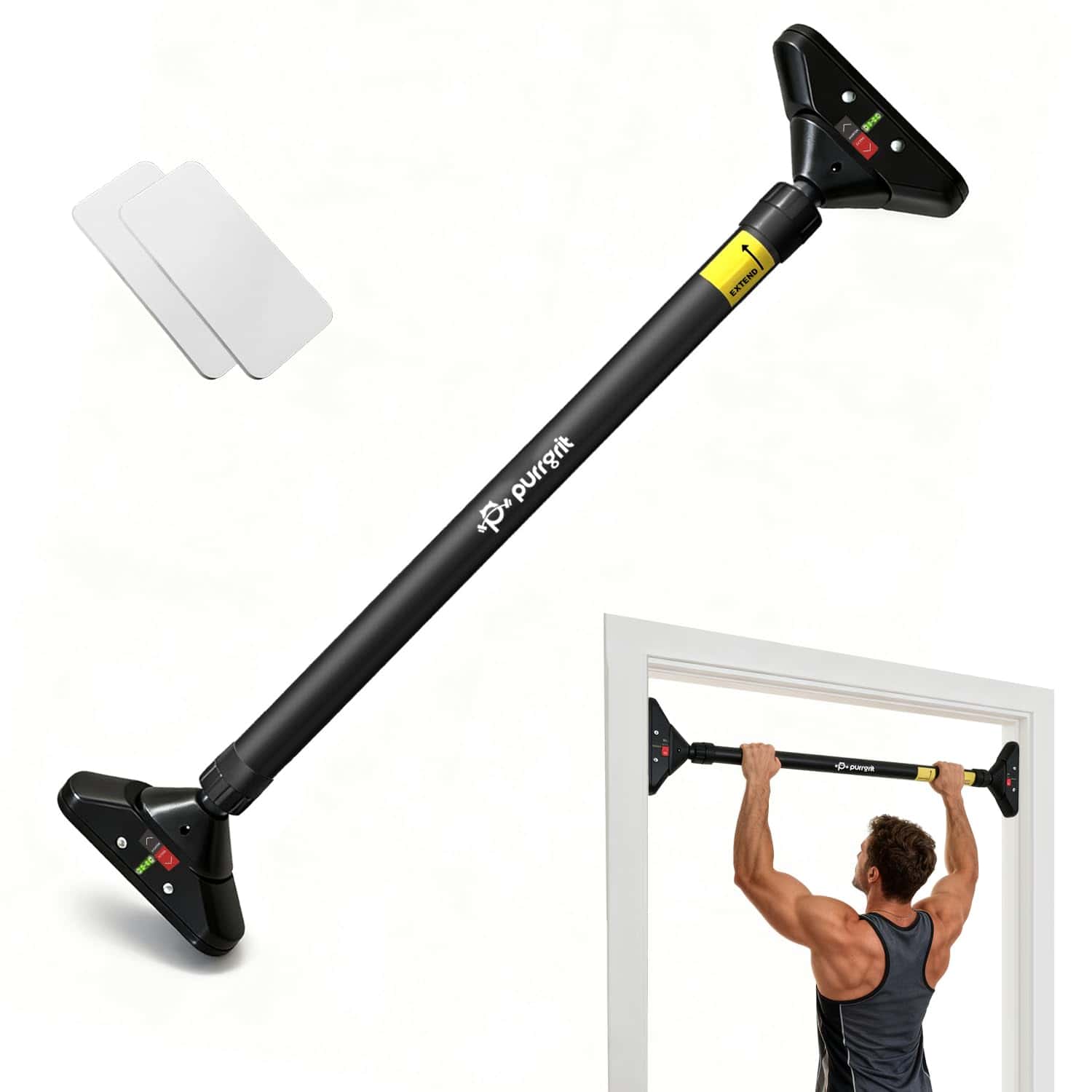 Purrgrit Klimmzugstange Türöffnung Geeignet für 74-95cm