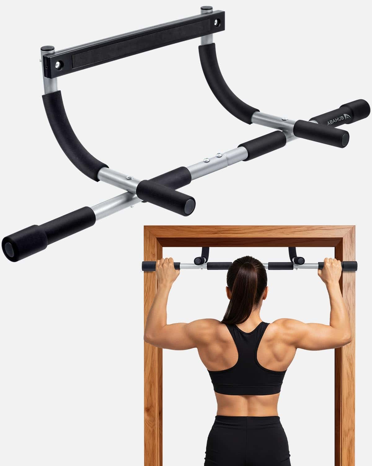 Abahub Home Pull Up Bar - Doorway Mount for Apartments | 440lb