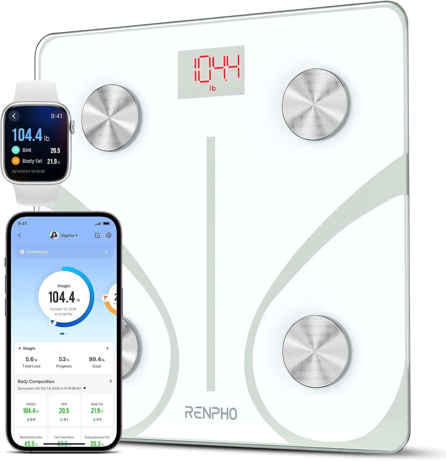 RENPHO Körperfettwaage Bluetooth Digital Personenwaagen