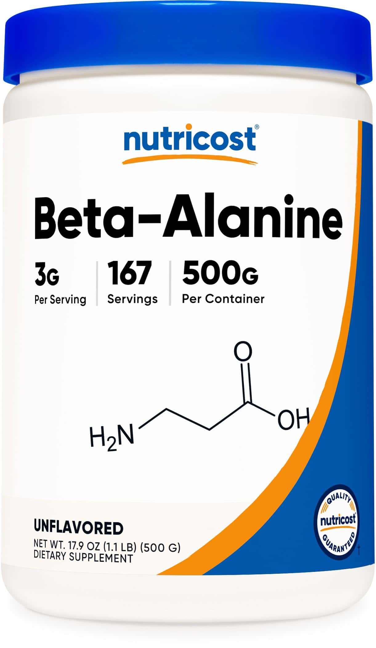 Nutricost Beta Alanine Powder 500 Grams (1.1lbs
