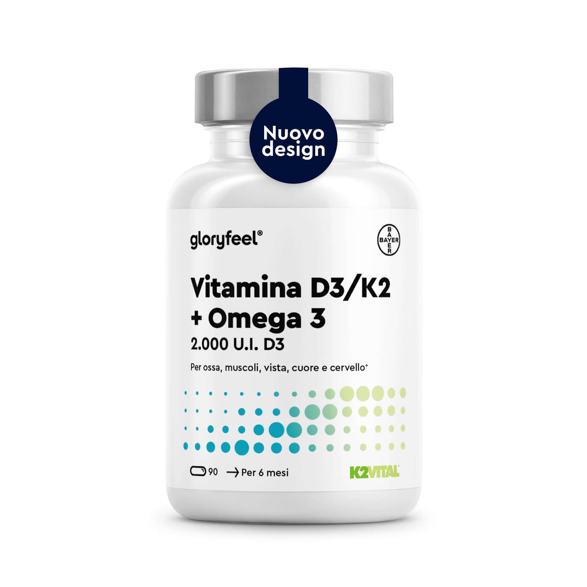 Vitamina D3 + K2 + Omega 3, 90 Capsule