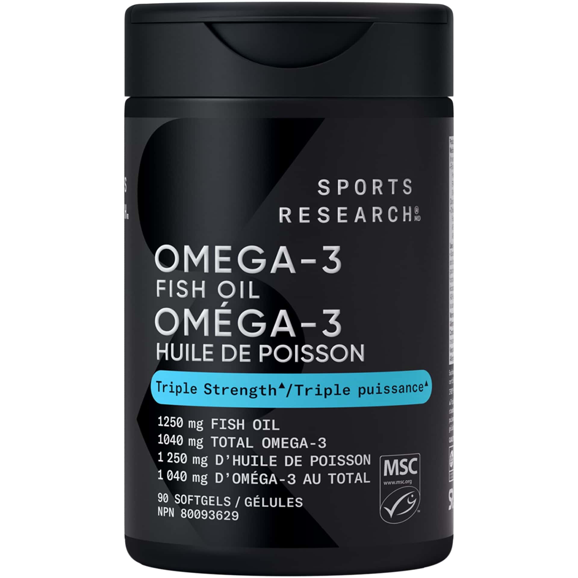 Sports Research® Omega-3 Fish Oil 1250