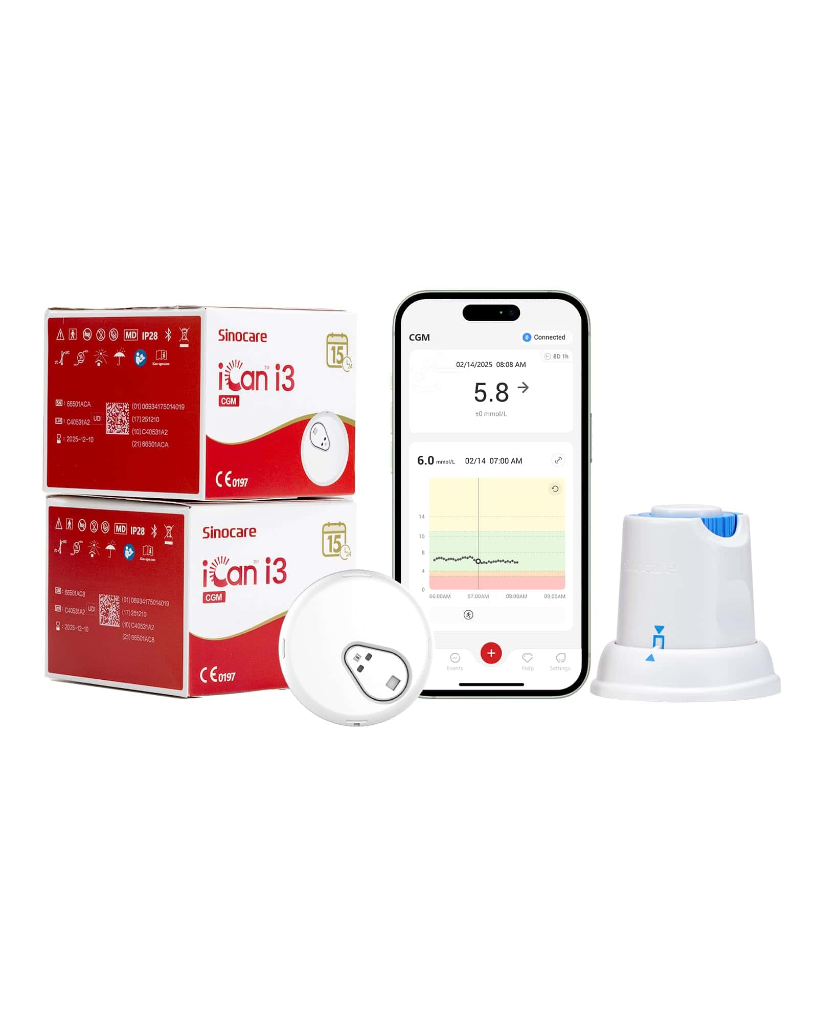 sinocare iCan i3 Continuous Glucose Monitor
