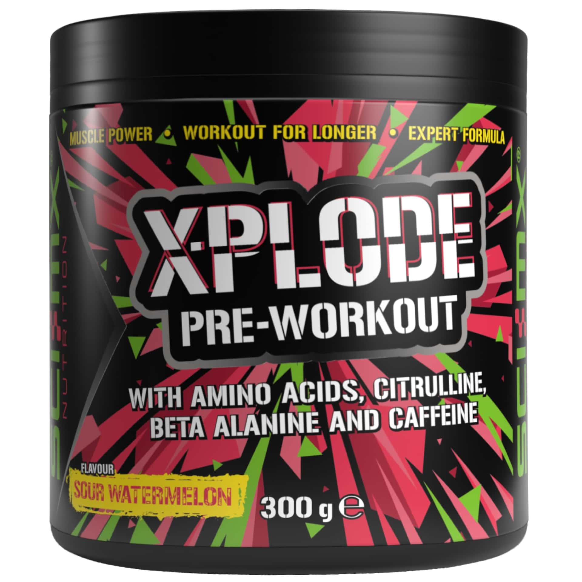 SCI-MX - X-PLODE Pre Workout Powder - Sour Watermelon - Amino Acids + 250mg Caffeine • 6g