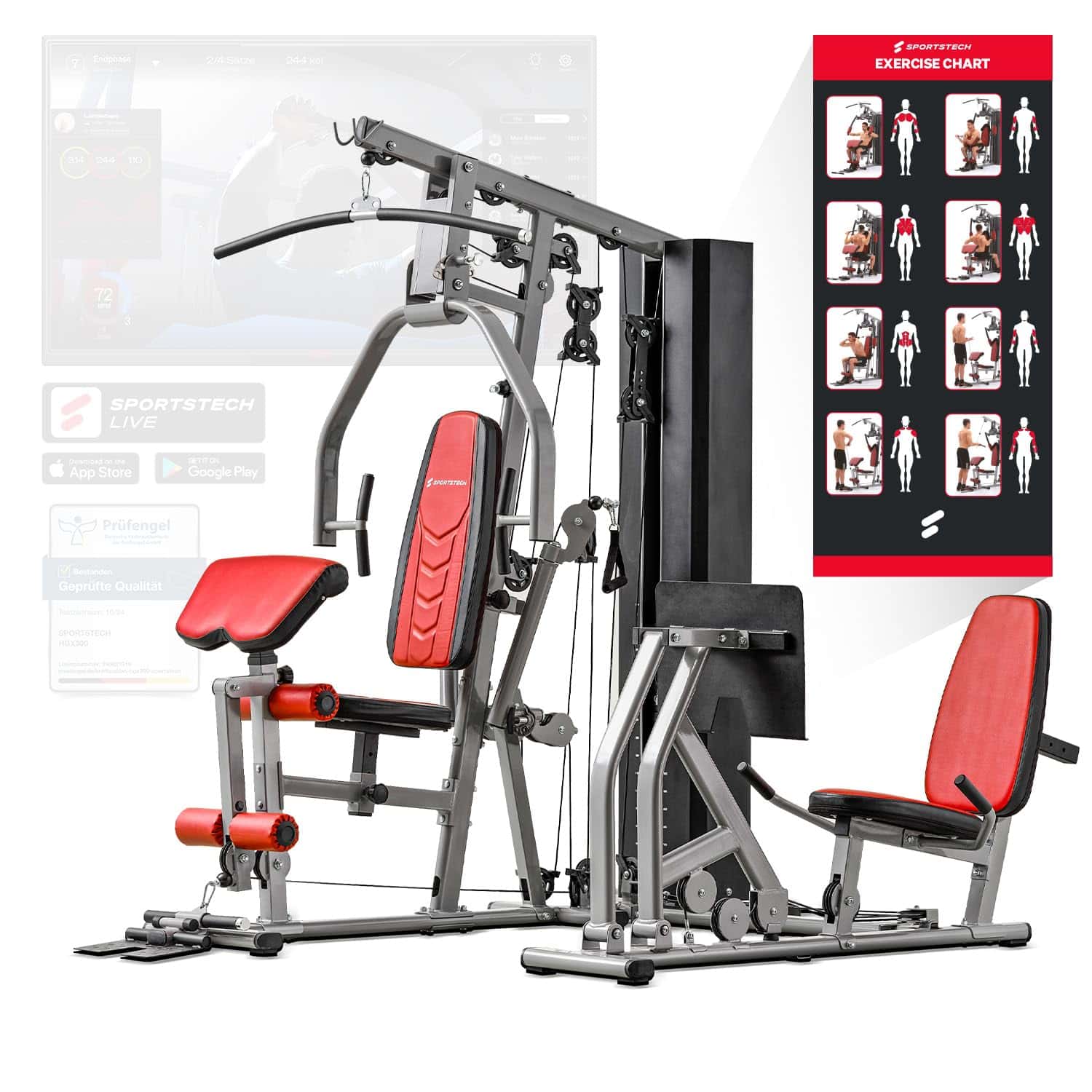 Sportstech Einzigartige Premium Kraftstation