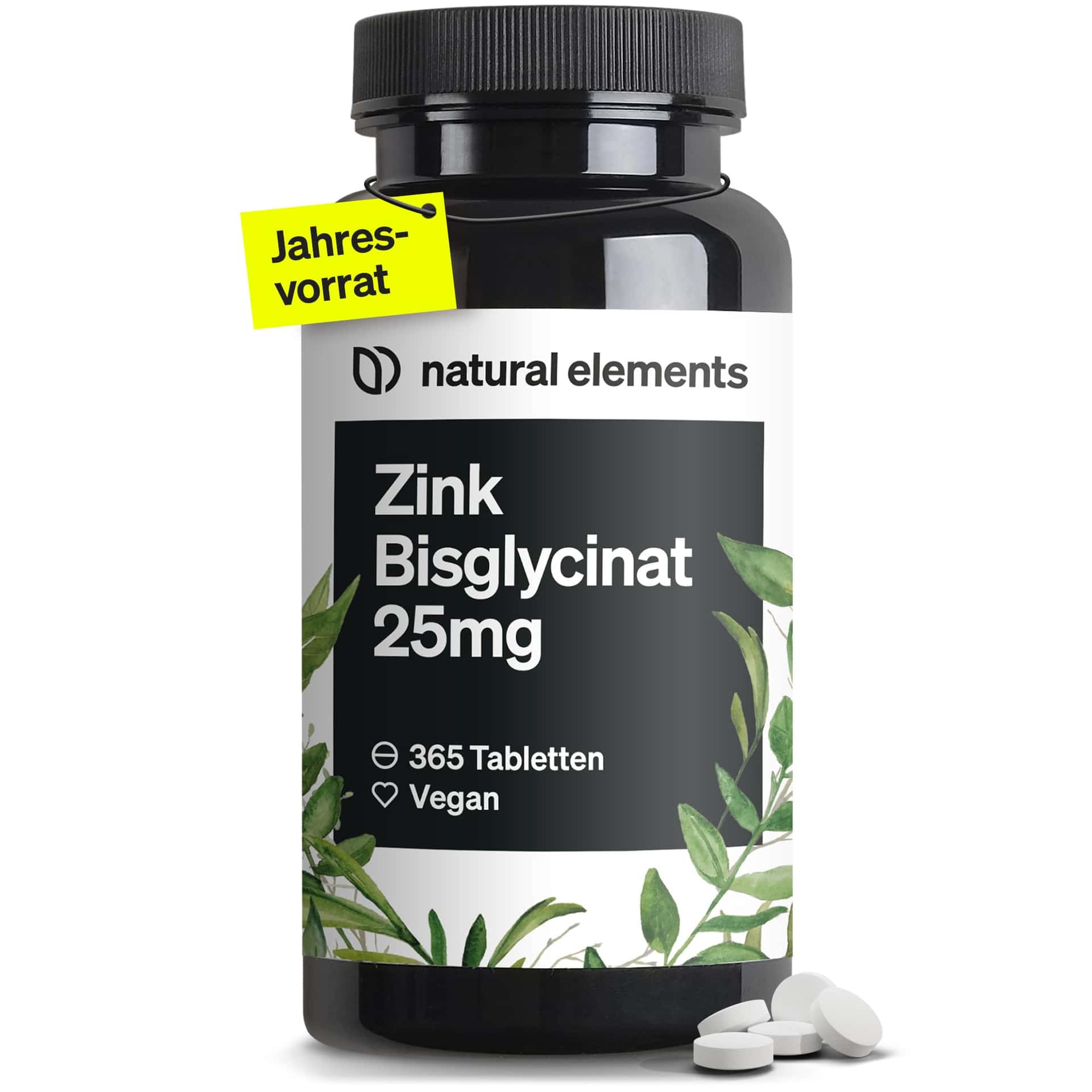 natural elements Zink 25mg – 365 Tabletten