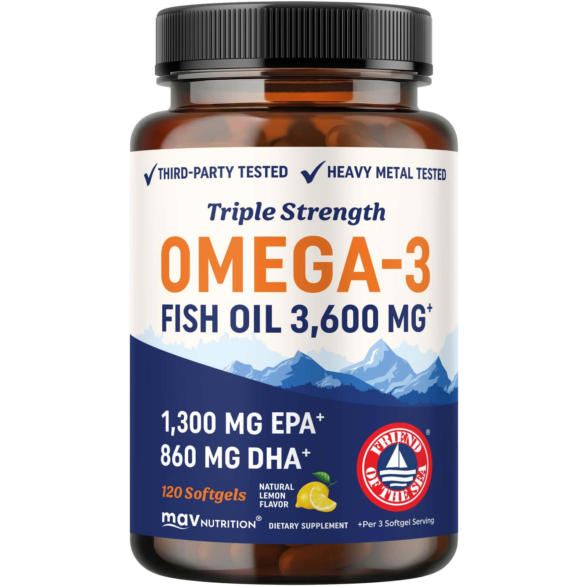 Triple Strength Omega 3 Fish Oil 3600 mg