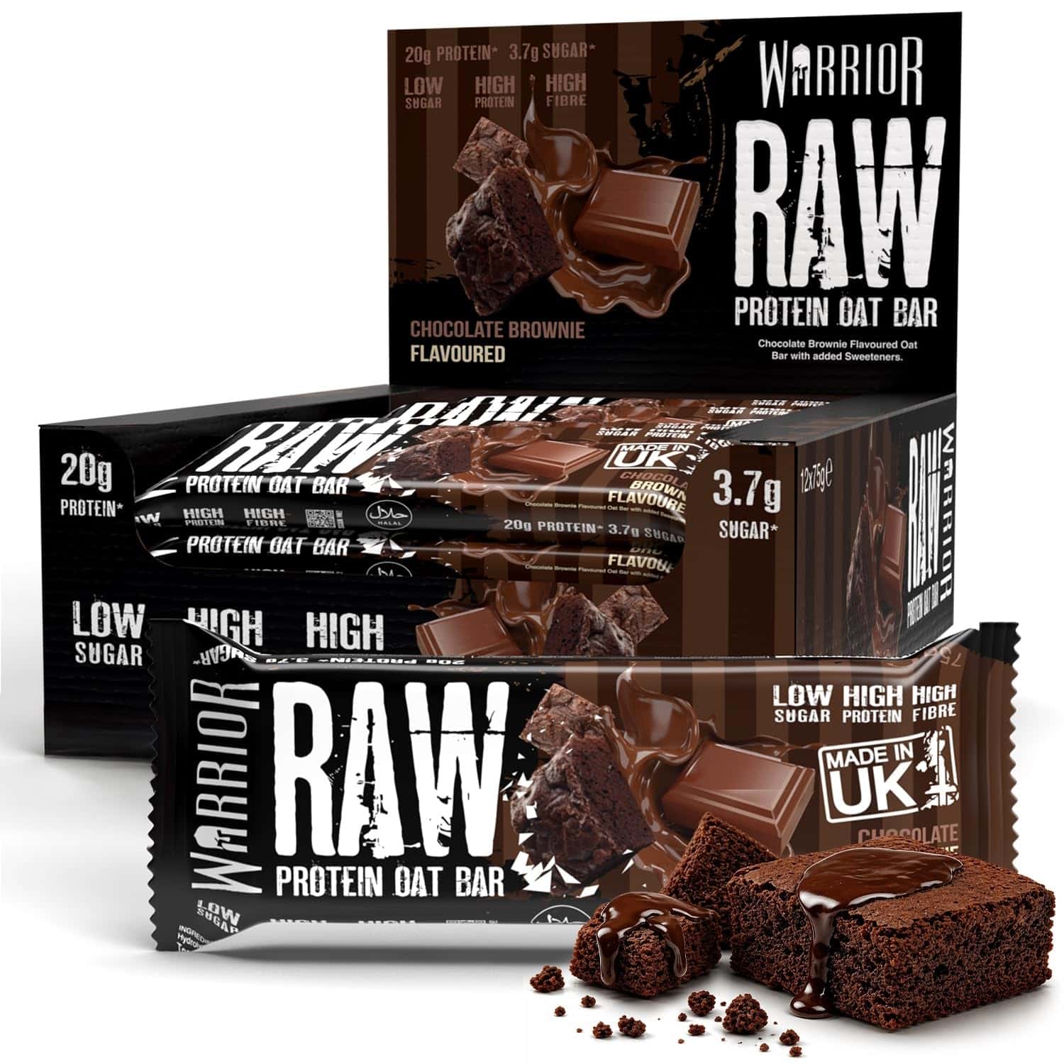 Warrior RAW Protein Bars 12 x 75g