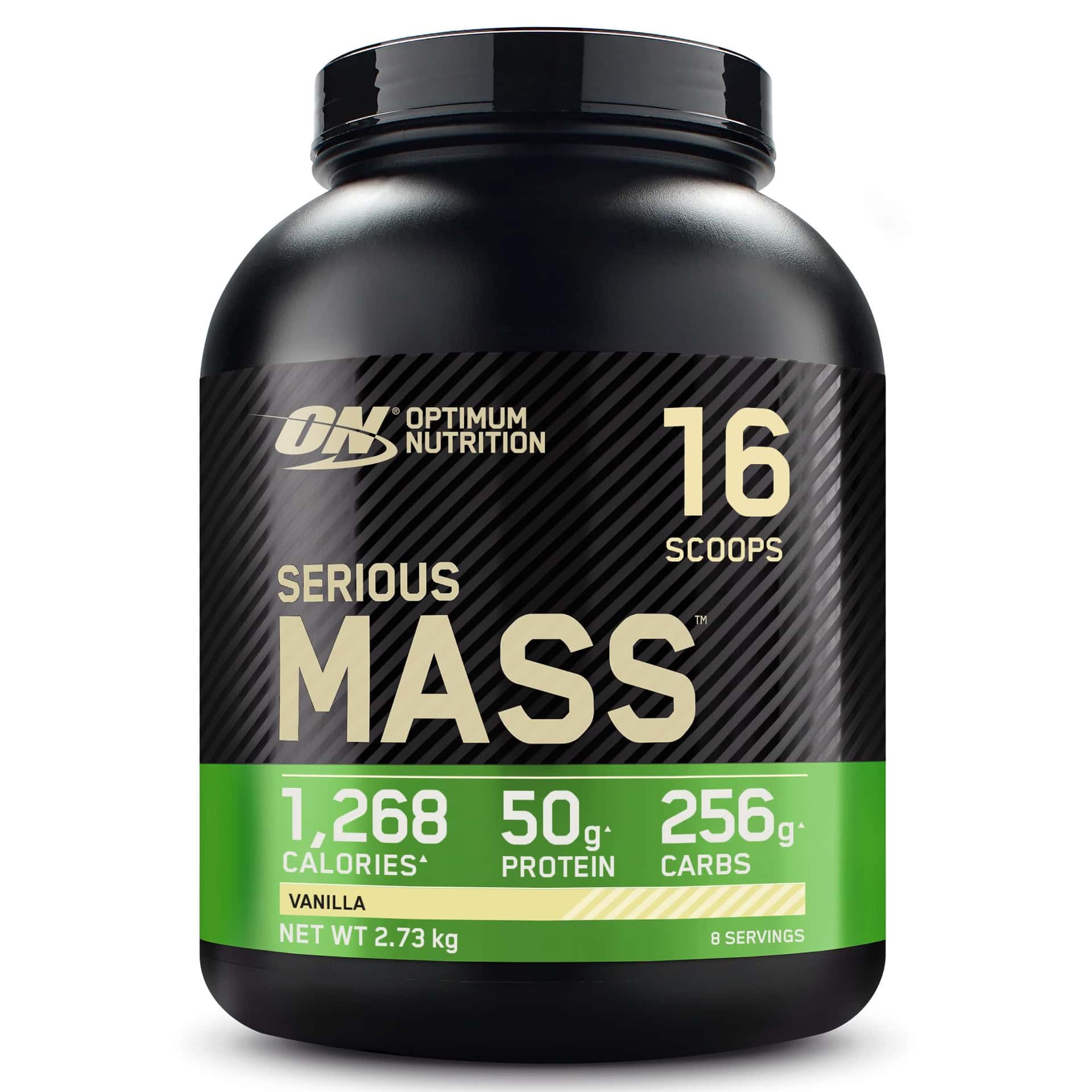 Optimum Nutrition Serious Mass Weight Gainer Pulver, Geschmack Vanille, 2.73kg