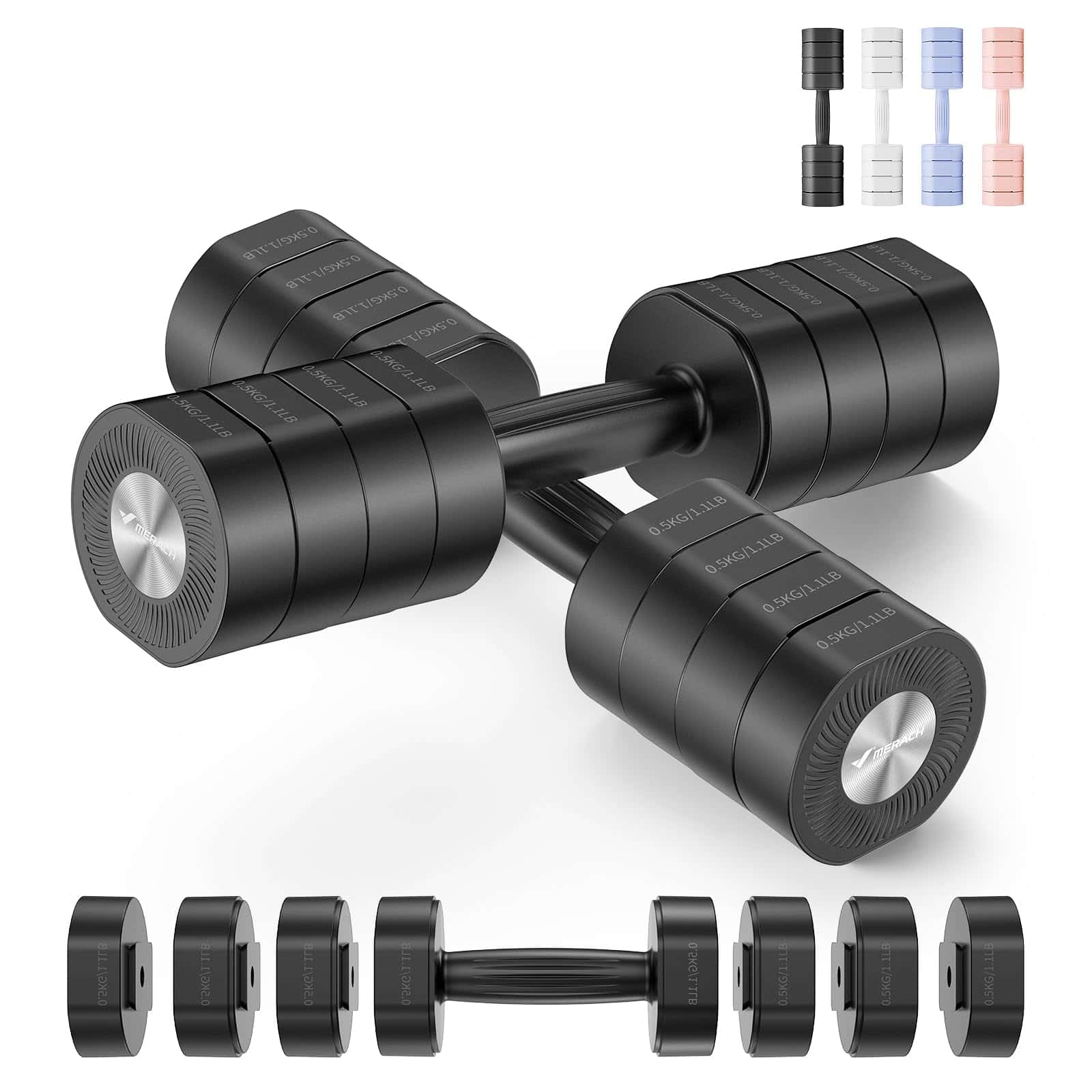 MERACH Adjustable Dumbbell Set of 2