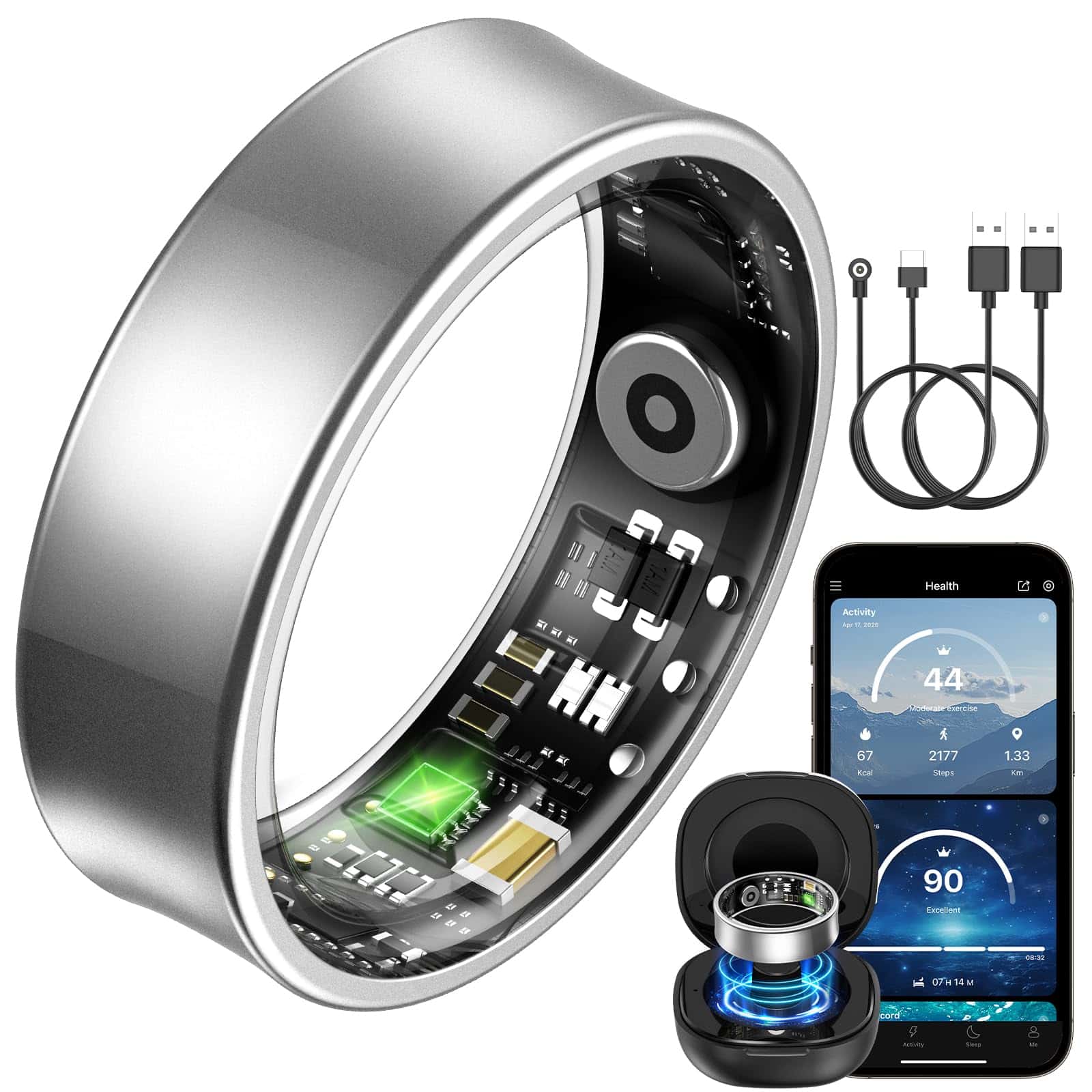 BANLVS Smart Ring per uomo e donna