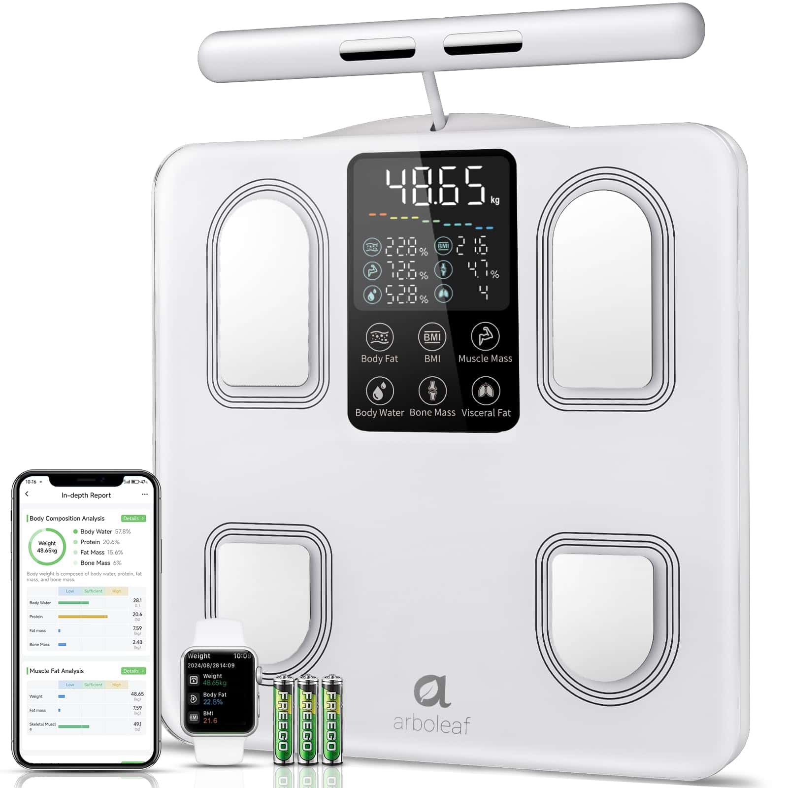 arboleaf Bilancia Intelligente con Analisi Corporea