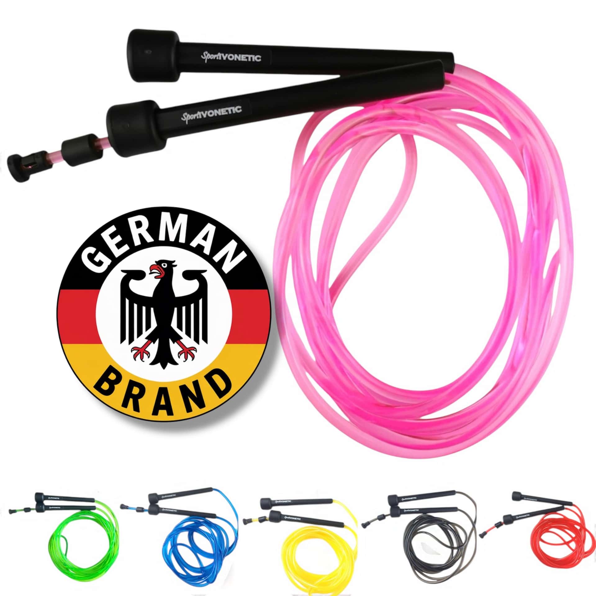 SPORTIVONETIC® Premium Springseil für Erwachsene & Kinder