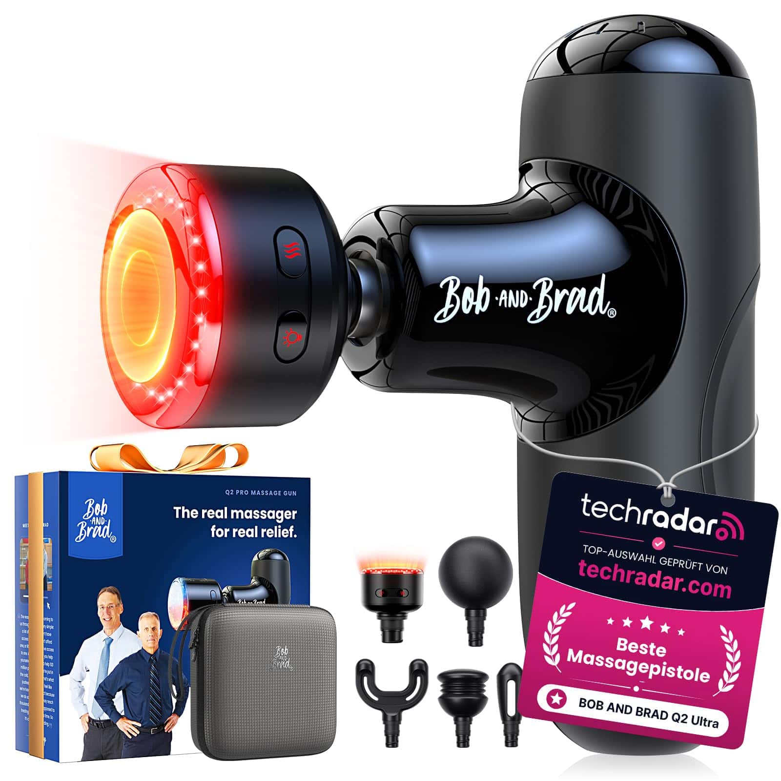 Bob and Brad Q2 Ultra Massagepistole mit