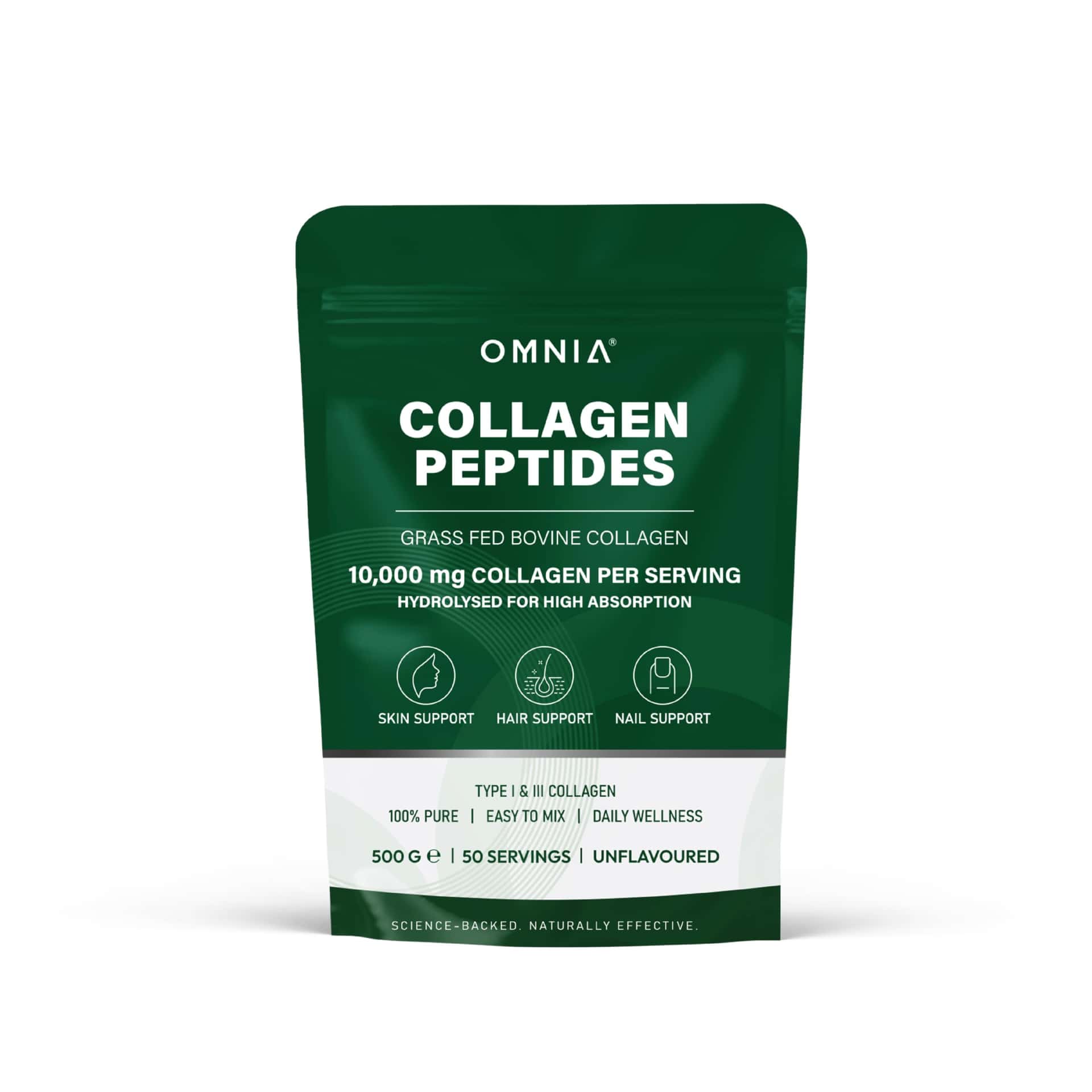 Omnia Pure Bovine Collagen Peptides Powder