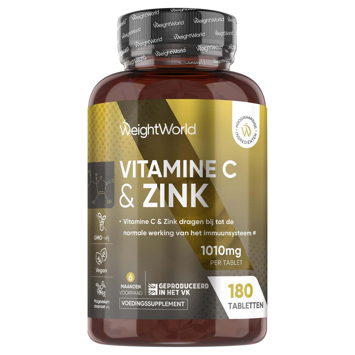 Vitamine C en Zink tabletten - 1000 mg
