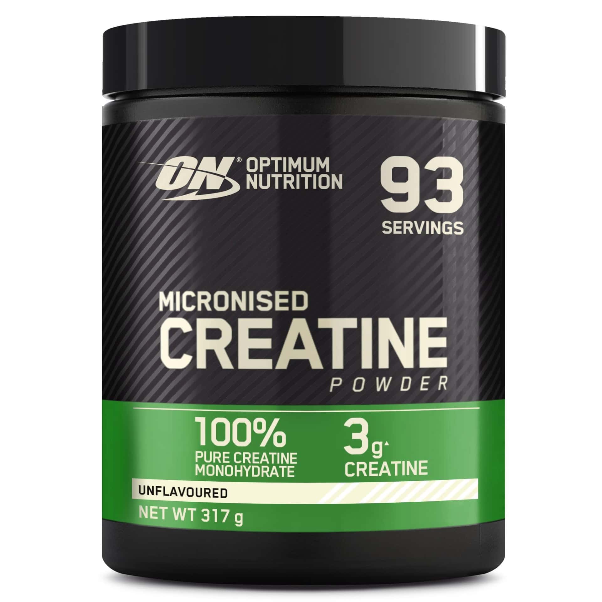 Optimum Nutrition Créatine Micronisée en Poudre, Sans Arôme, 317g