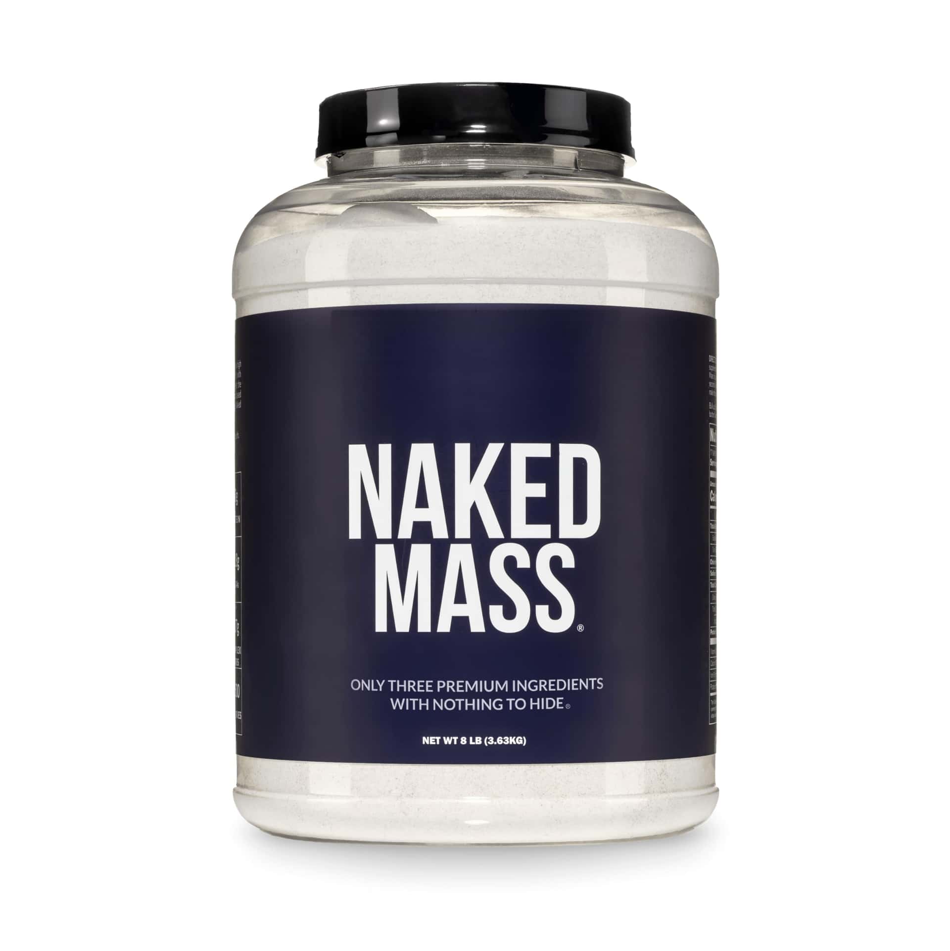 NAKED Mass - Natural Weight Gainer Protein Powder - 8 LB