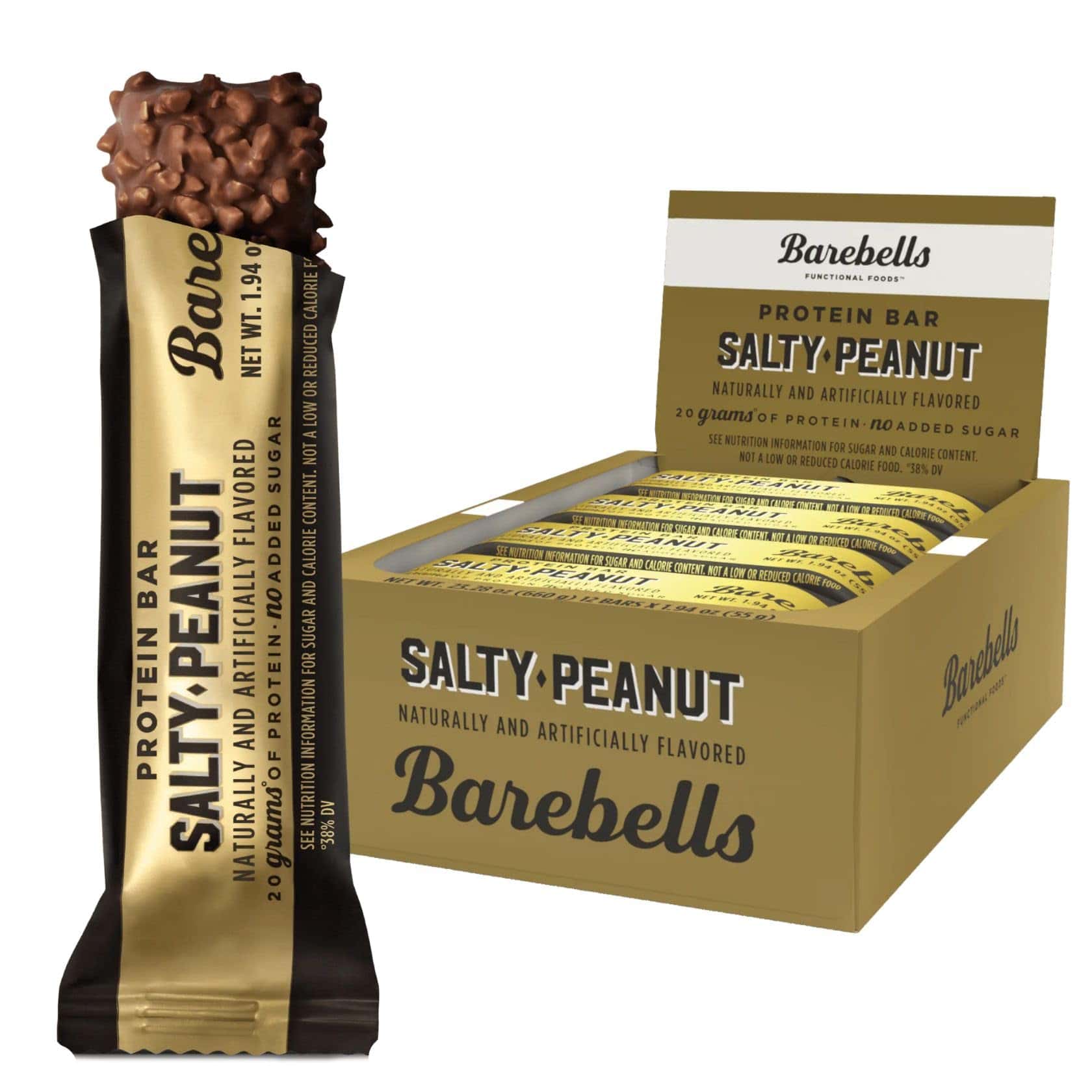 Barebells Protein Bars Salty Peanut - 12 Count, 20g