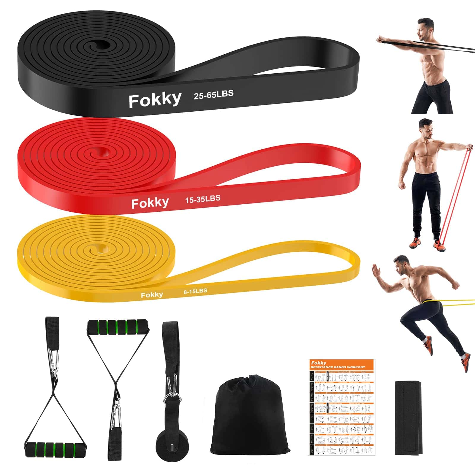 Fokky Gomas Elasticas Musculacion[Set of 3]