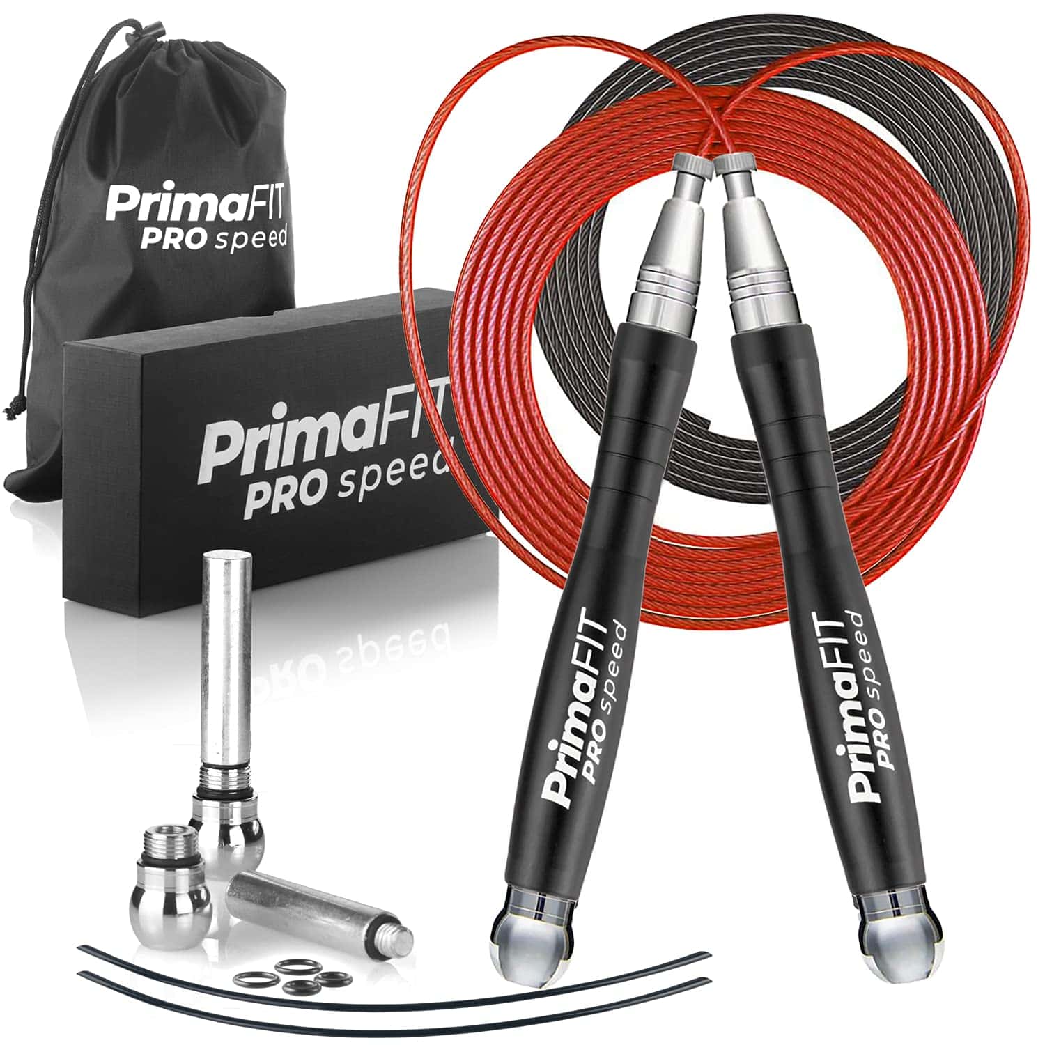 PrimaFIT Pro Speed Corde à Sauter Crossfit Adulte Lestée