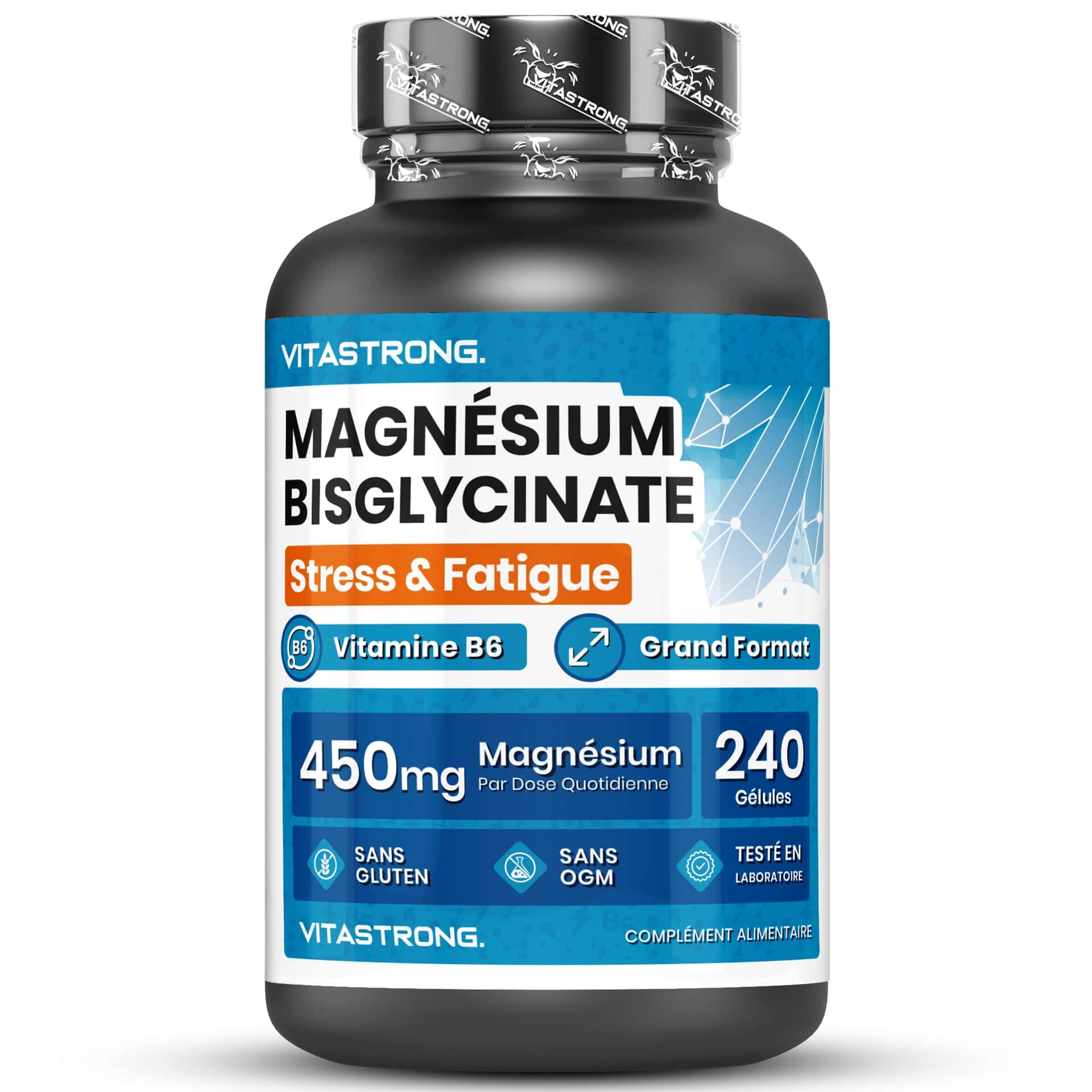 Vitastrong Magnésium Bisglycinate 3750mg