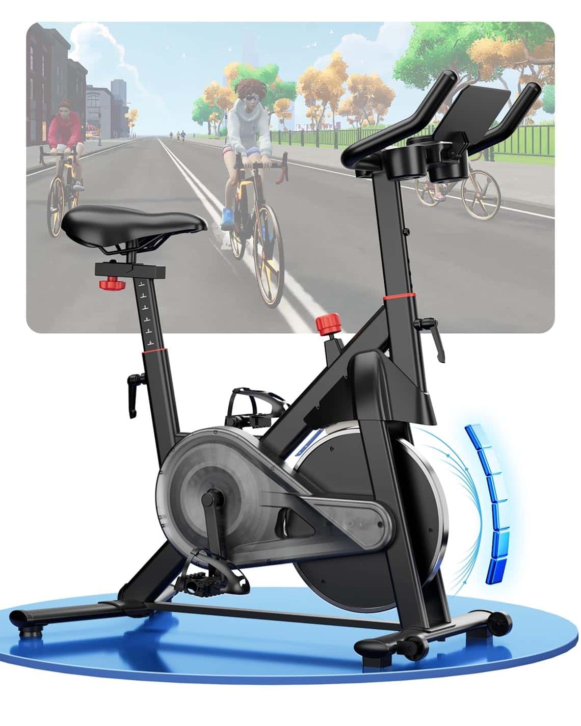 Copant Bicicleta Estática en Cass con Pantalla LCD y App