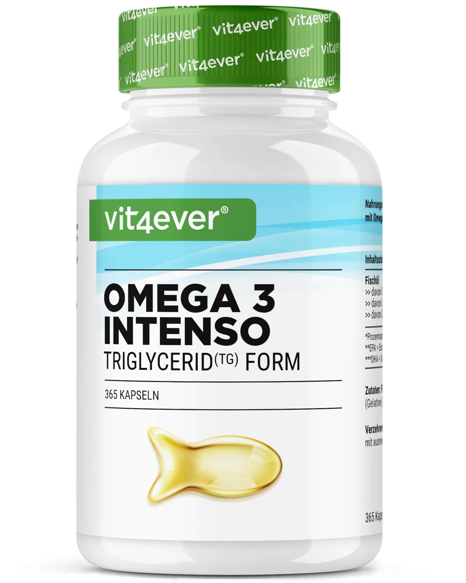 Premium Omega 3 met 80% Omega-3-Vetzuren - 365 Capsules