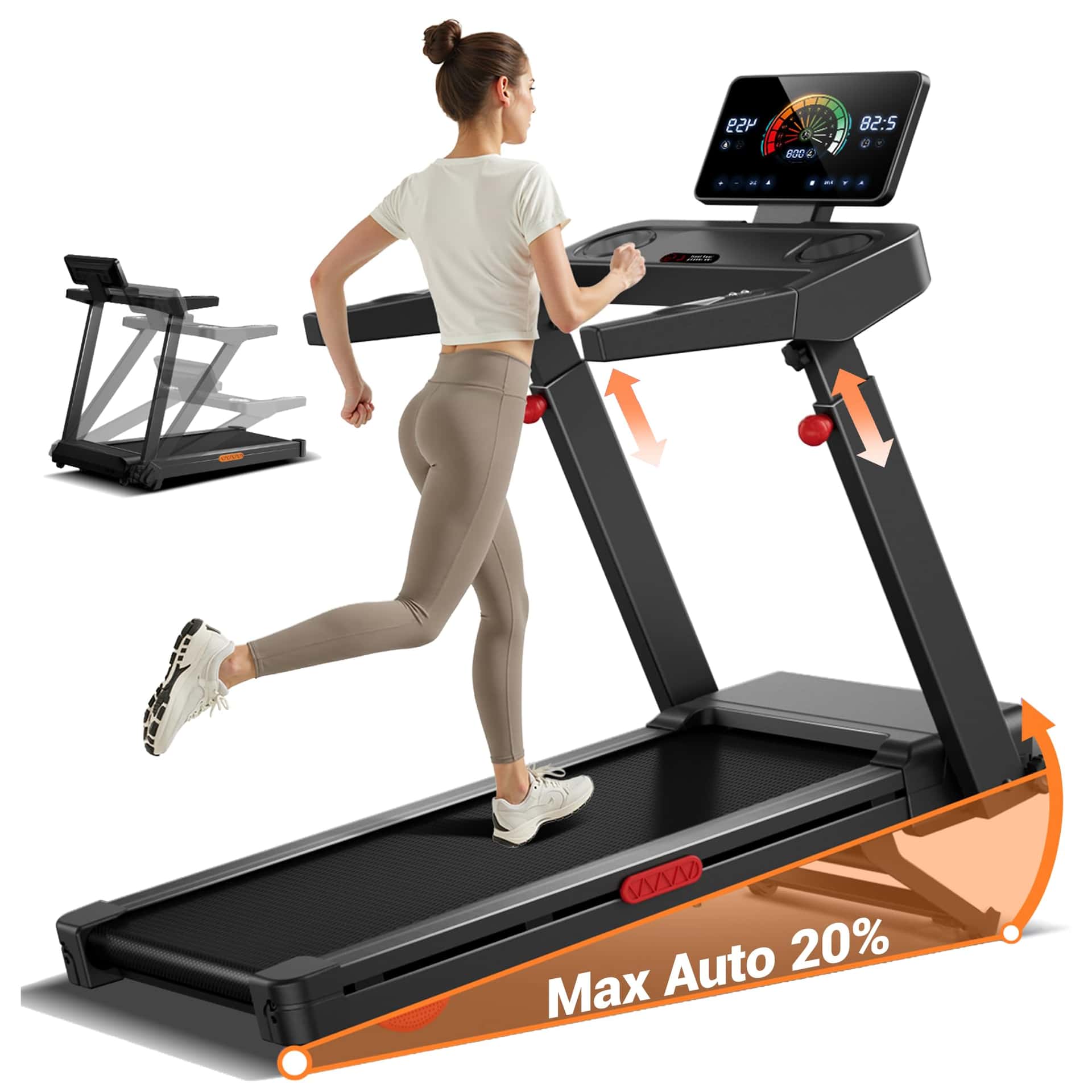CURSOR Laufband für Zuhause mit 20% Automatischer Steigung