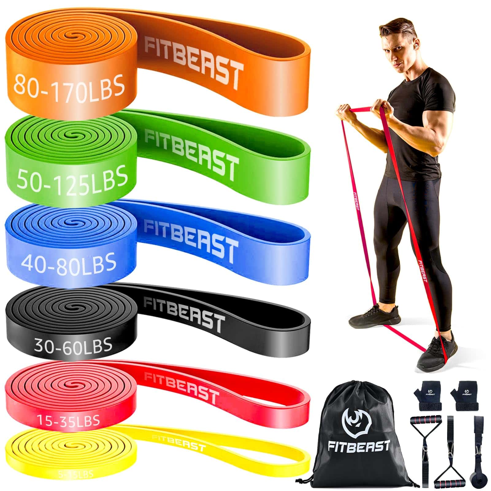 FitBeast Set de Bandes de Résistance