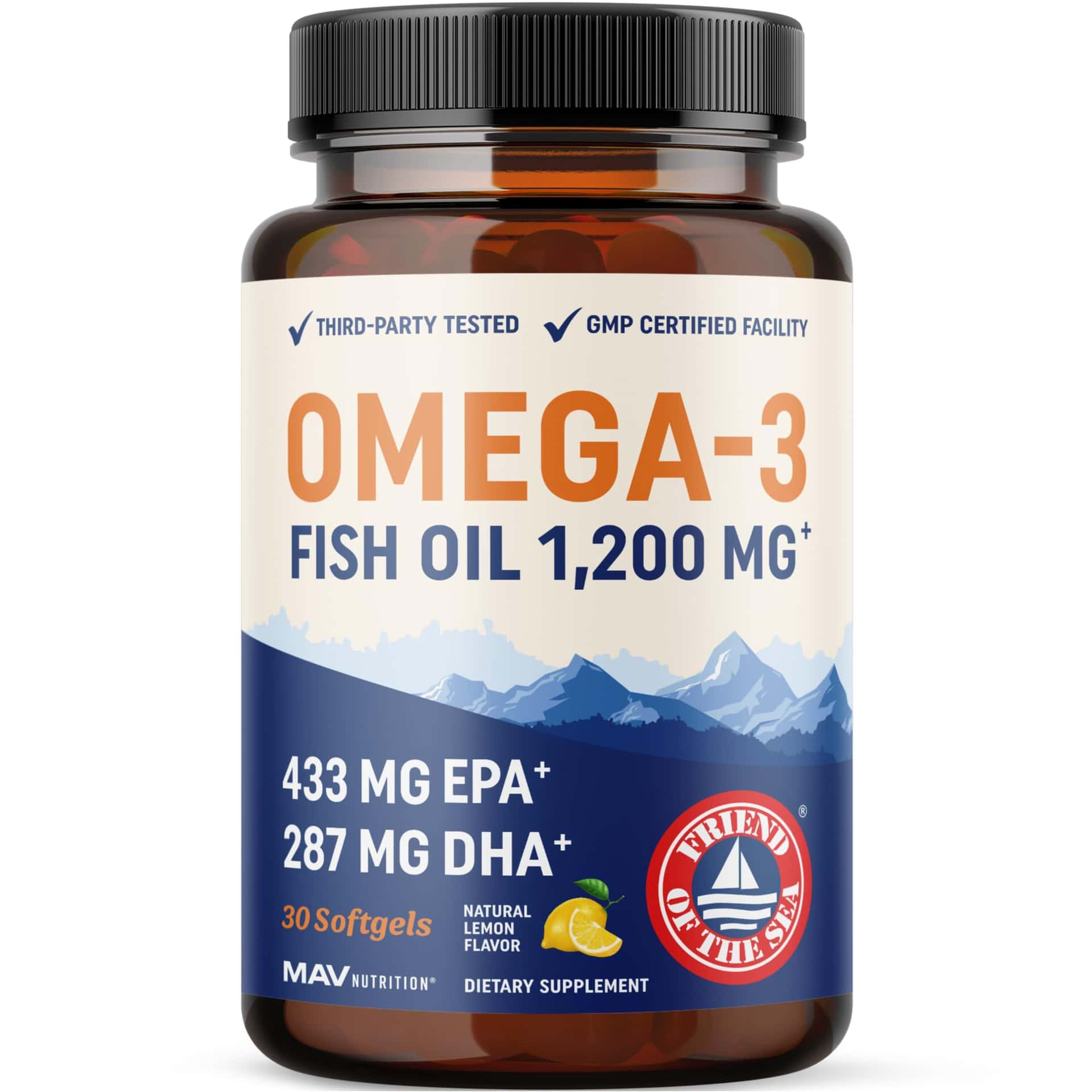 Triple Strength Omega 3 Fish Oil 1200 mg