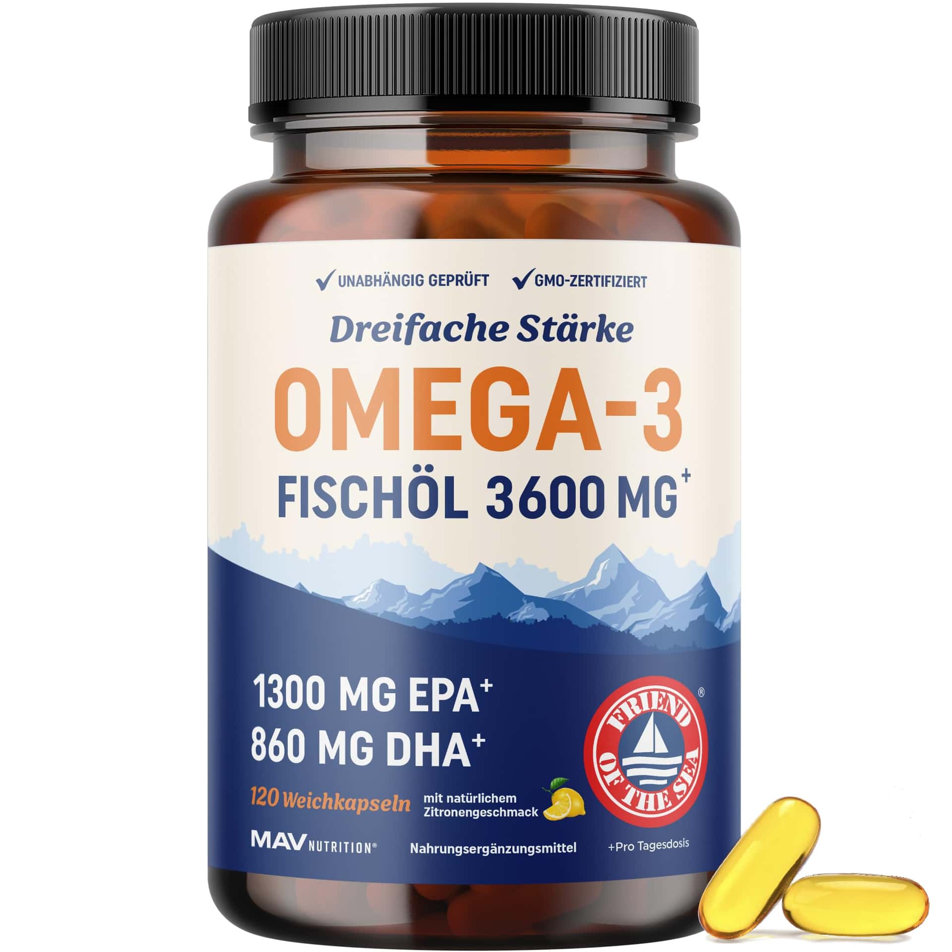 Triple Strength Omega 3 Fish Oil 3600 mg
