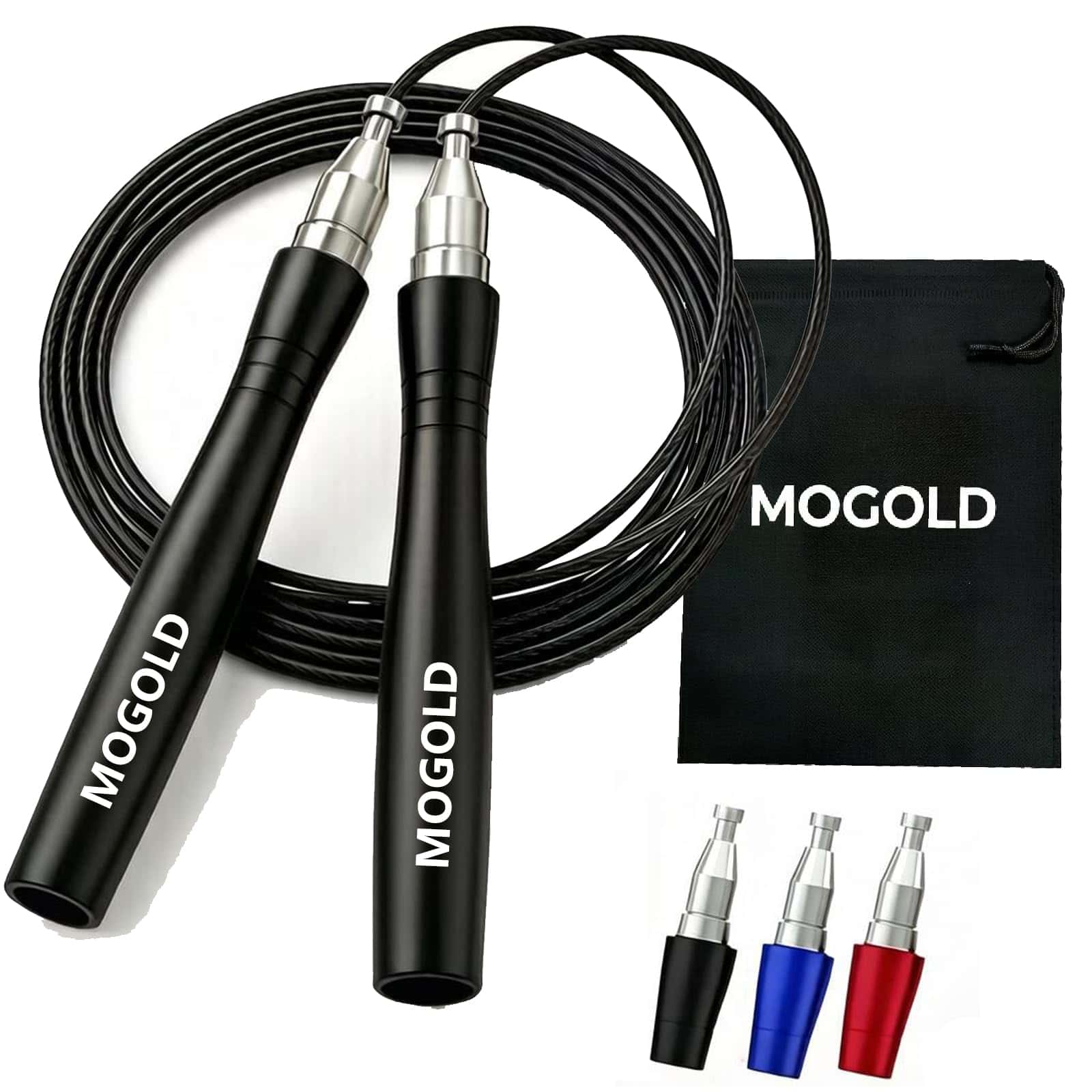 Mogold Profi Springseil für Boxen,Crossfit,300cm