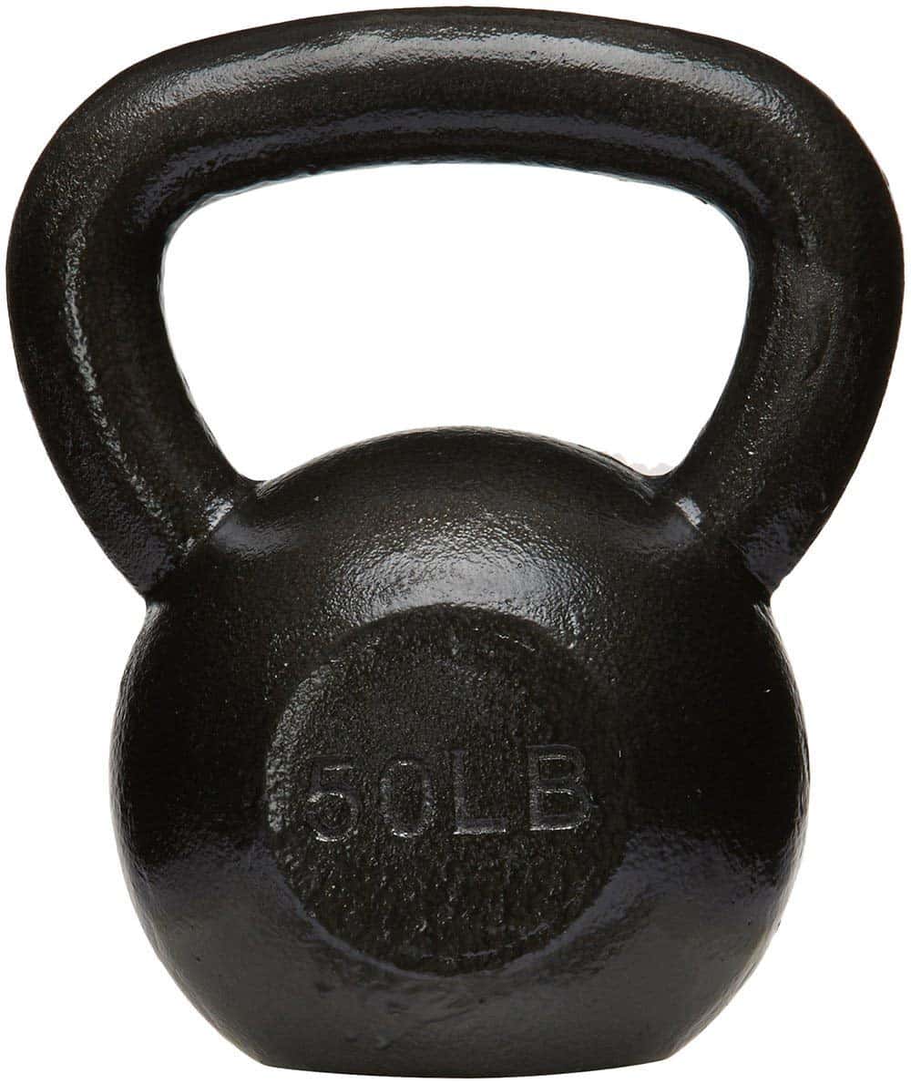 Amazon Basics Cast Iron Kettlebell for Strength Training