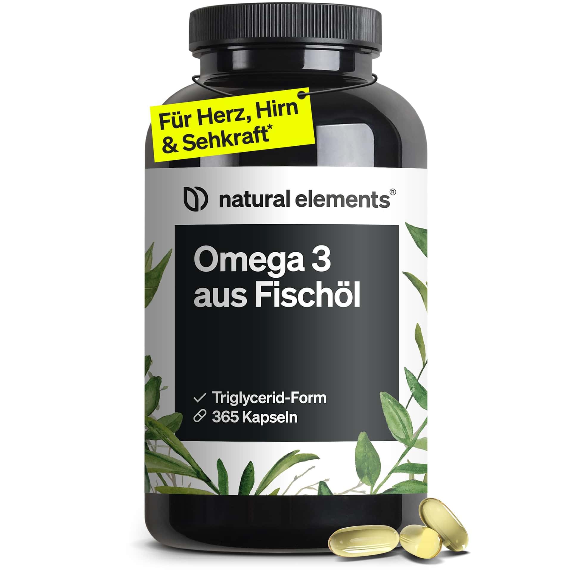 natural elements Omega 3 – 365 Kapseln