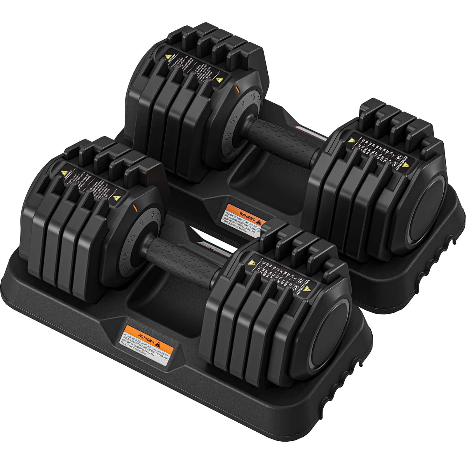 Set di manubri Dripex, set di manubri regolabili 25kg